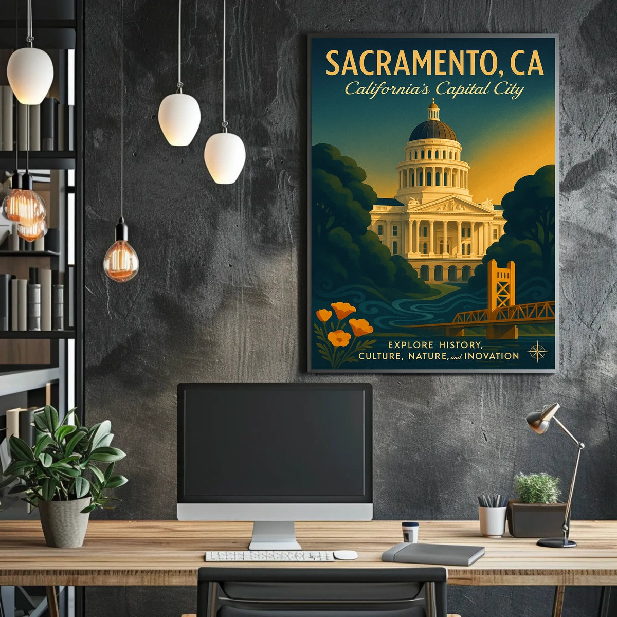 Discover Sacramento Poster
