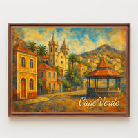 Cape Verde Scenic Illustration Poster
