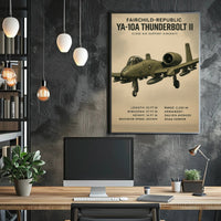 YA-10A Thunderbolt II Overview Poster PosterGoat