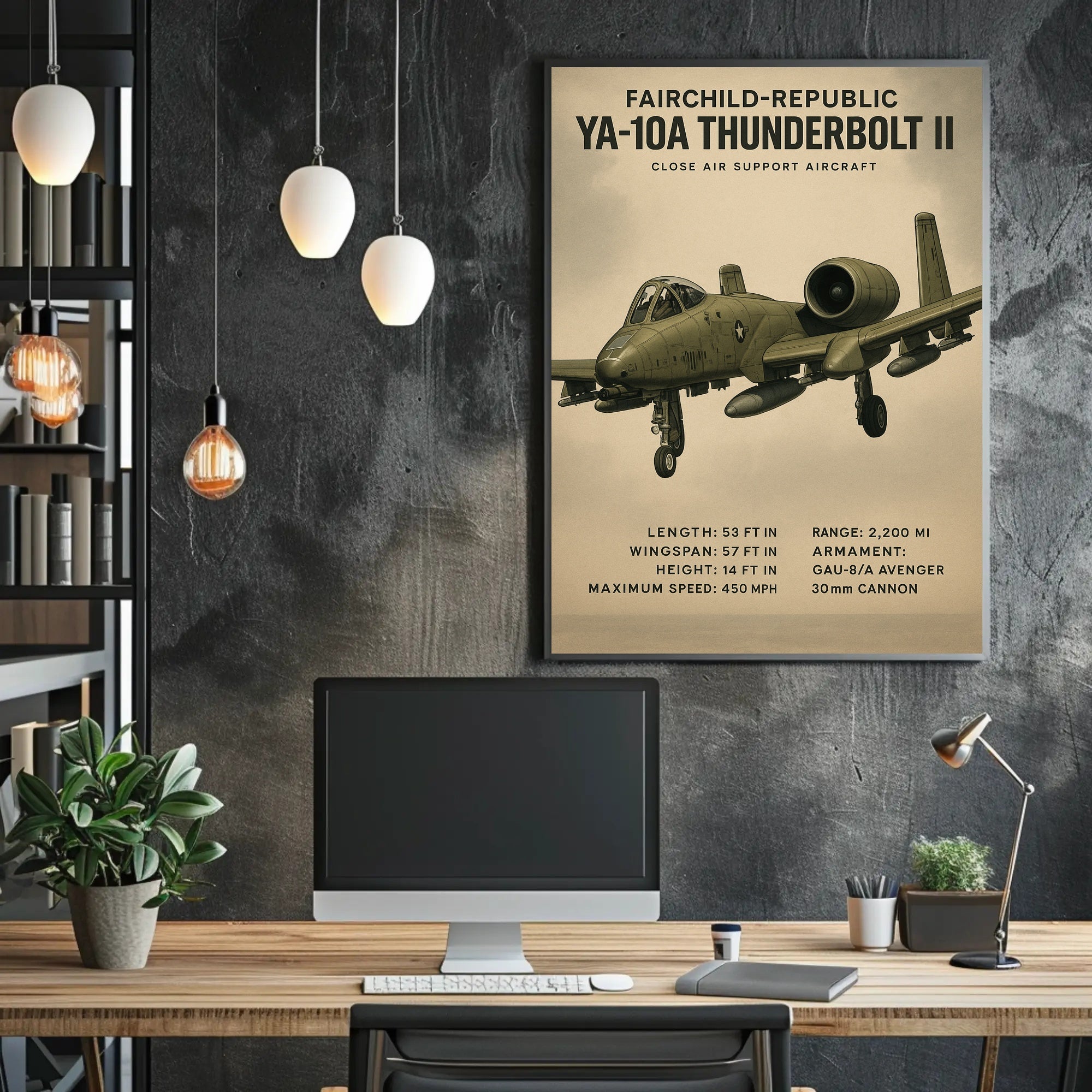 YA-10A Thunderbolt II Overview Poster PosterGoat