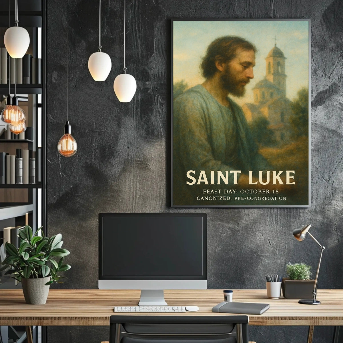 Saint Luke Feast Day Poster