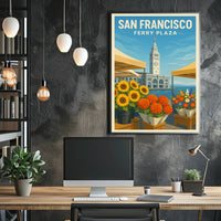 San Francisco Ferry Plaza Poster