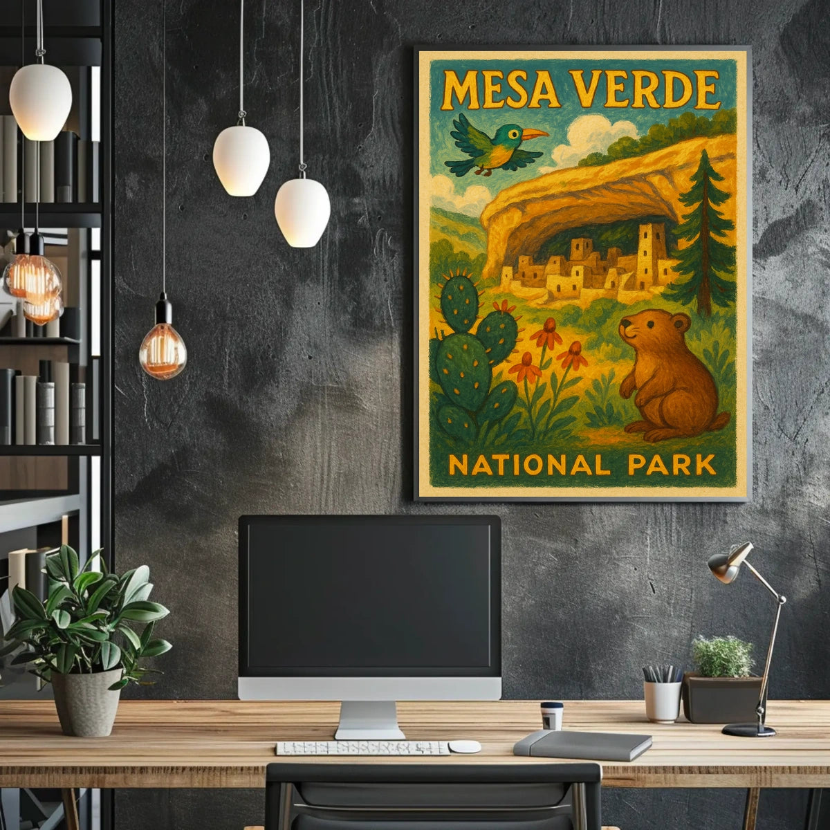 Mesa Verde Scenic Wanderlust Decor Poster