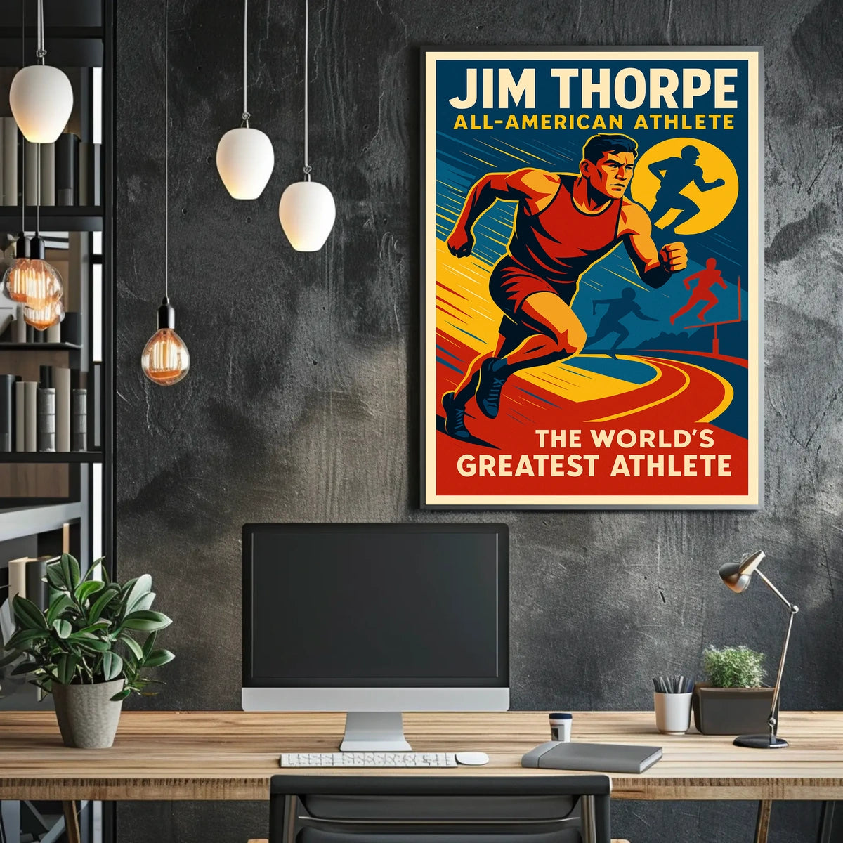 Jim Thorpe All-American Athlete Poster