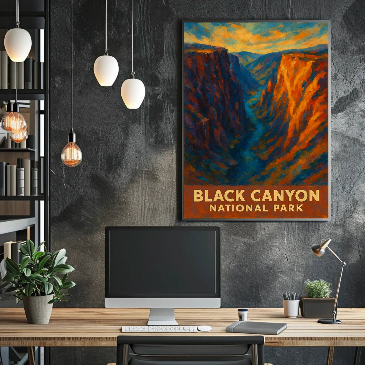 Black Canyon National Park Poster Wall Art 18x24 Print