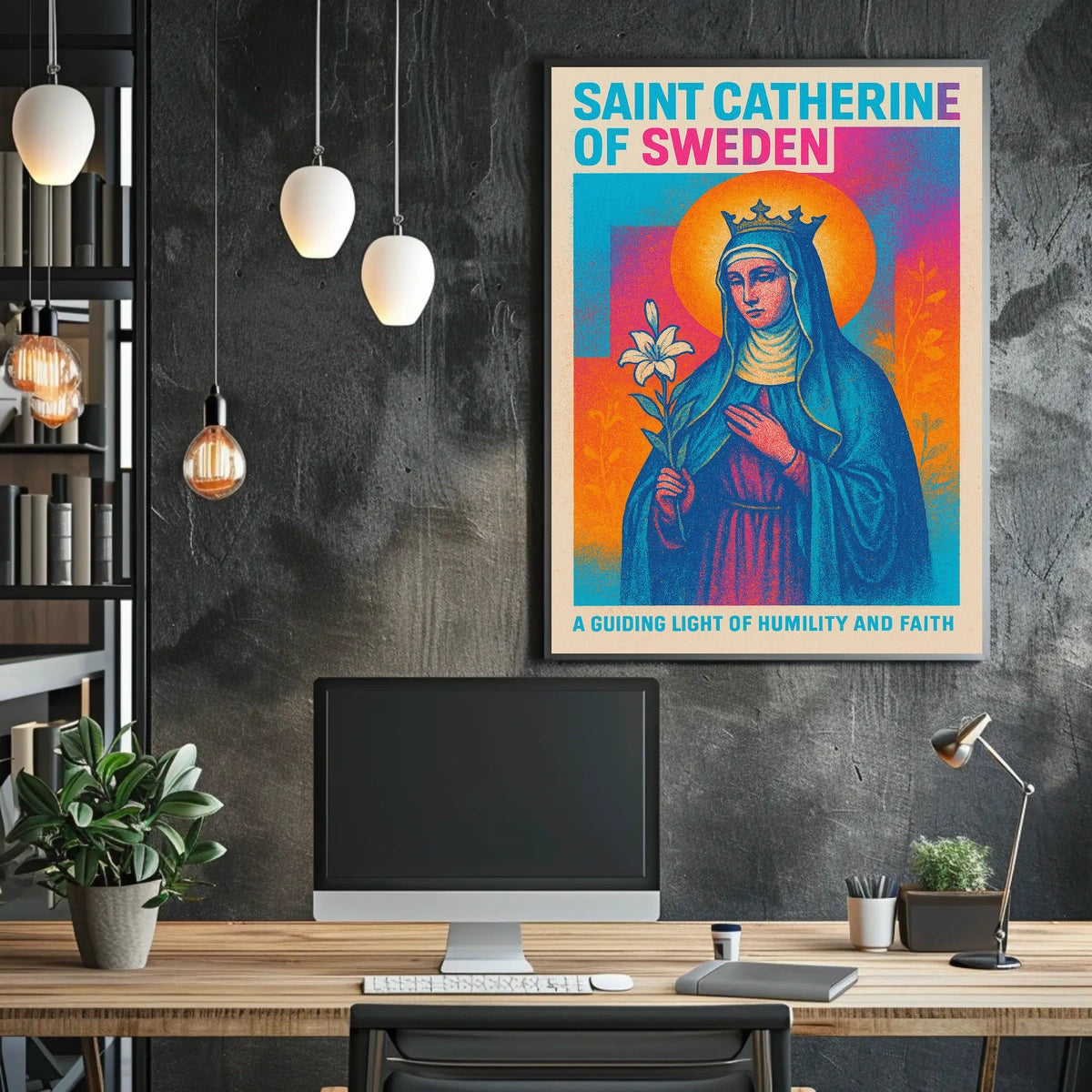 Saint Catherine of Sweden Poster