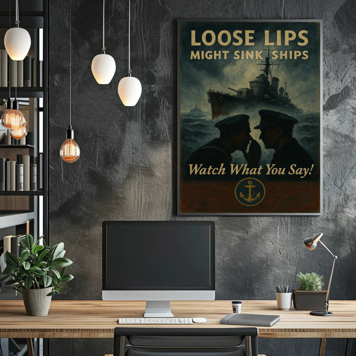 Loose Lips Might Sink Ships Poster