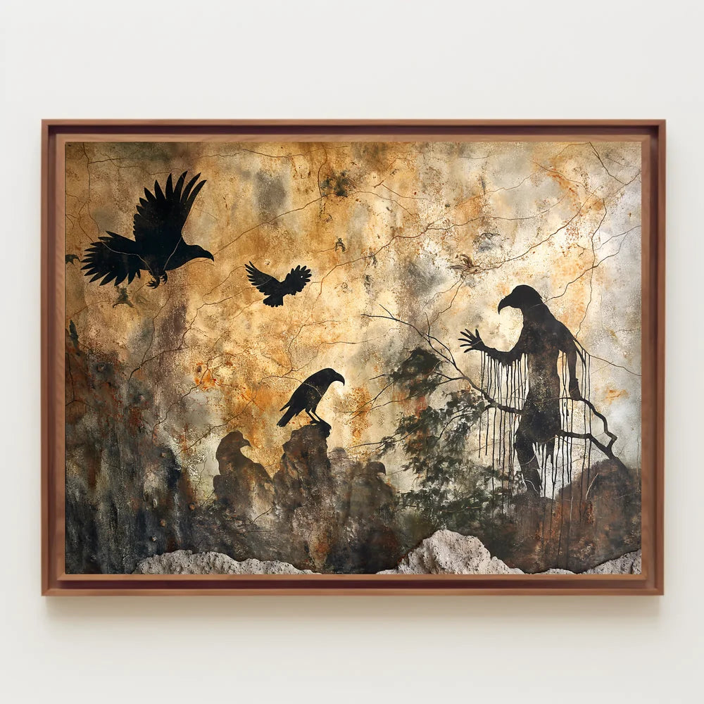 Mystical Gothic Ravens Fantasy Art Poster Print