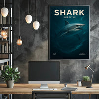 Shark Simply Dashing Poster PosterGoat