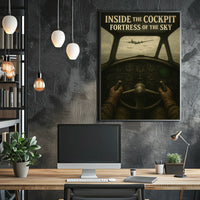 Inside the Cockpit Fortress of the Sky Poster