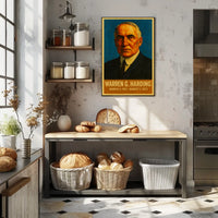 Harding Vintage Patriotic Leadership Poster