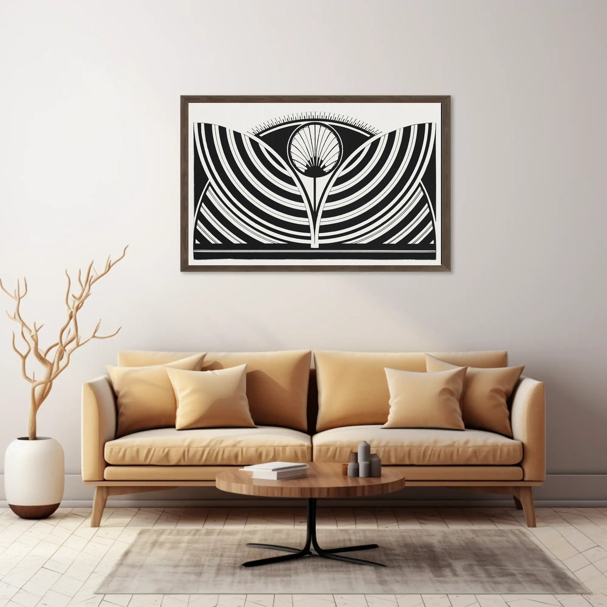 Abstract Geometric Art Deco Modern Symmetrical Poster