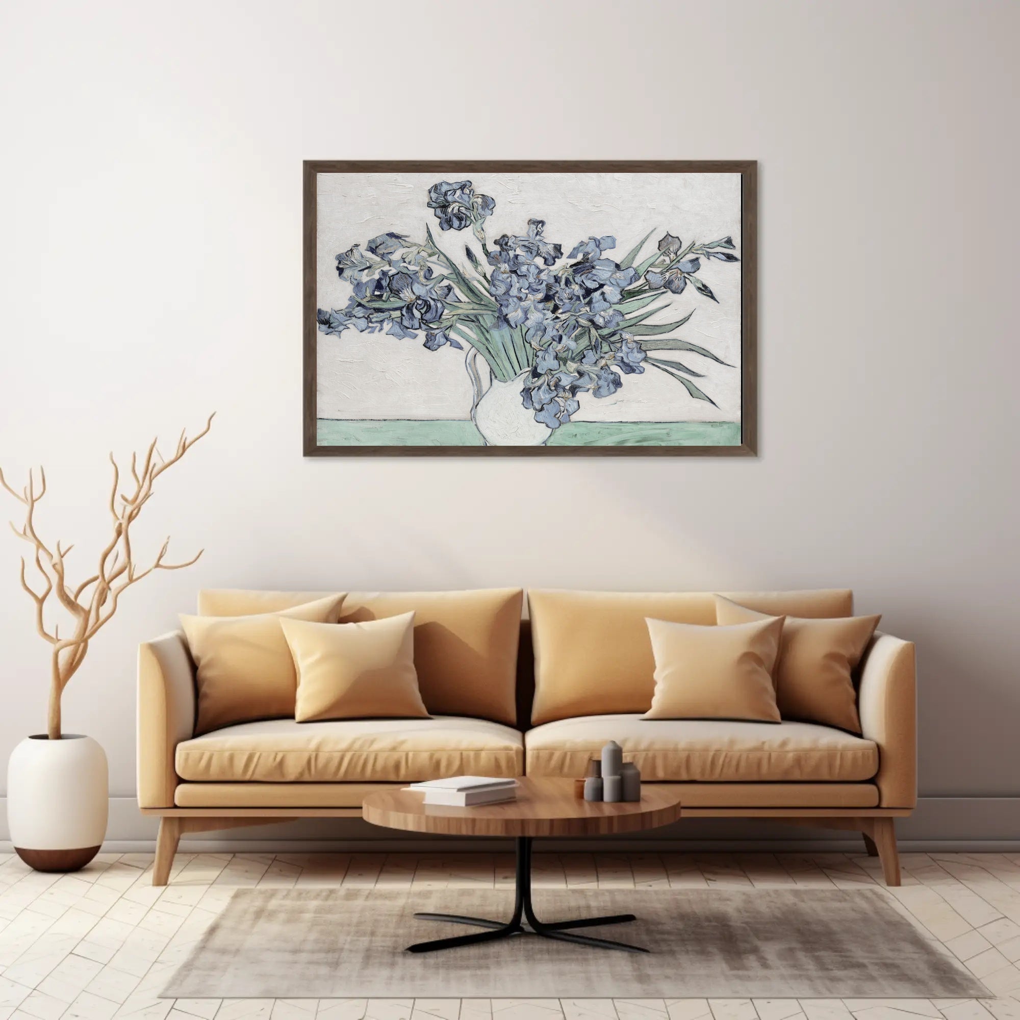 Irises in a Vase Poster