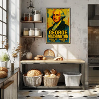 George Washington Pop Art Patriotic Poster Print