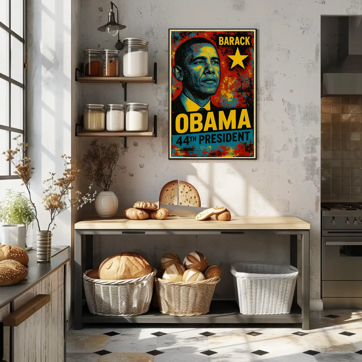 Barack Obama 44th President of the United States Graffiti Pop Art Poster