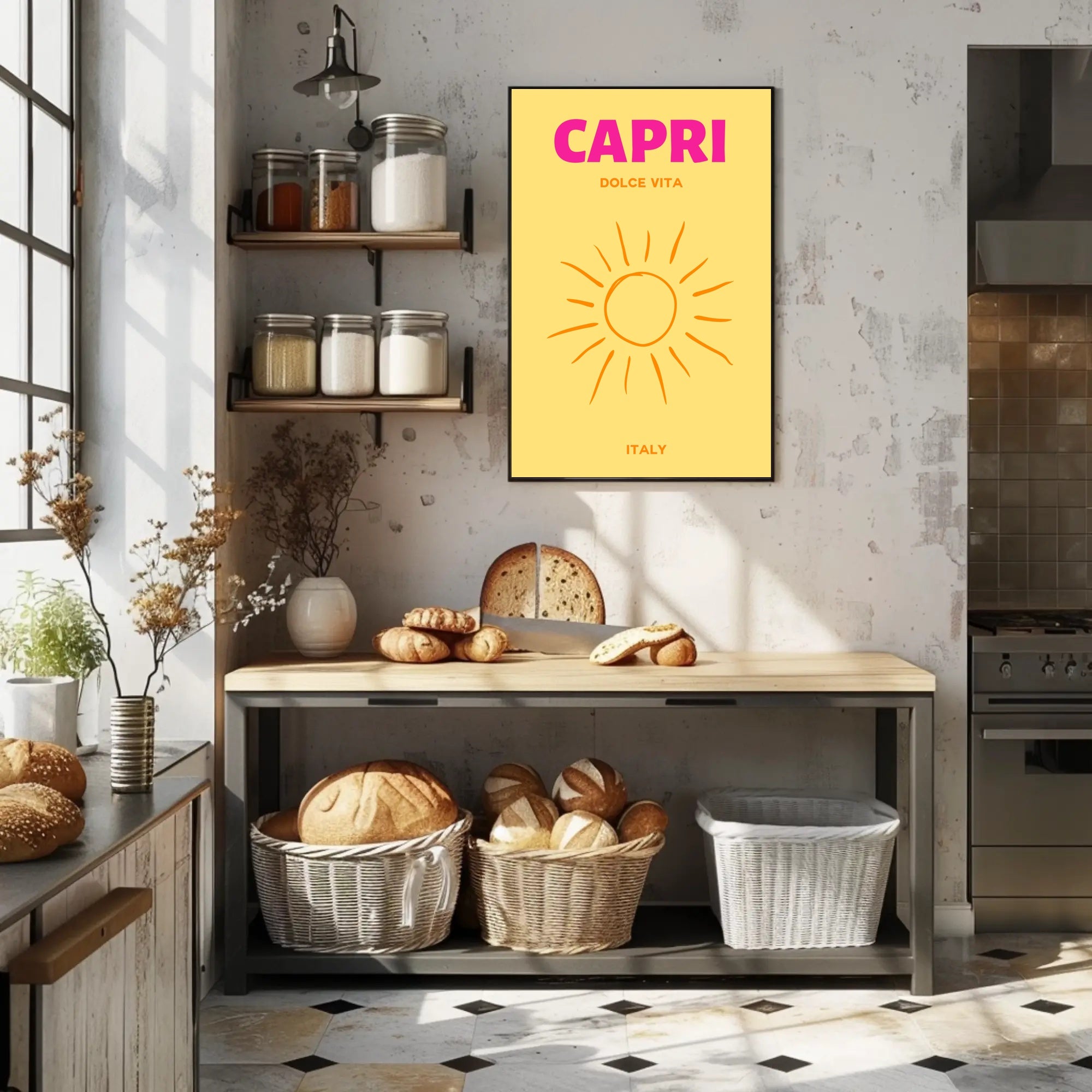 Capri Dolce Vita Art Print Travel Poster PosterGoat