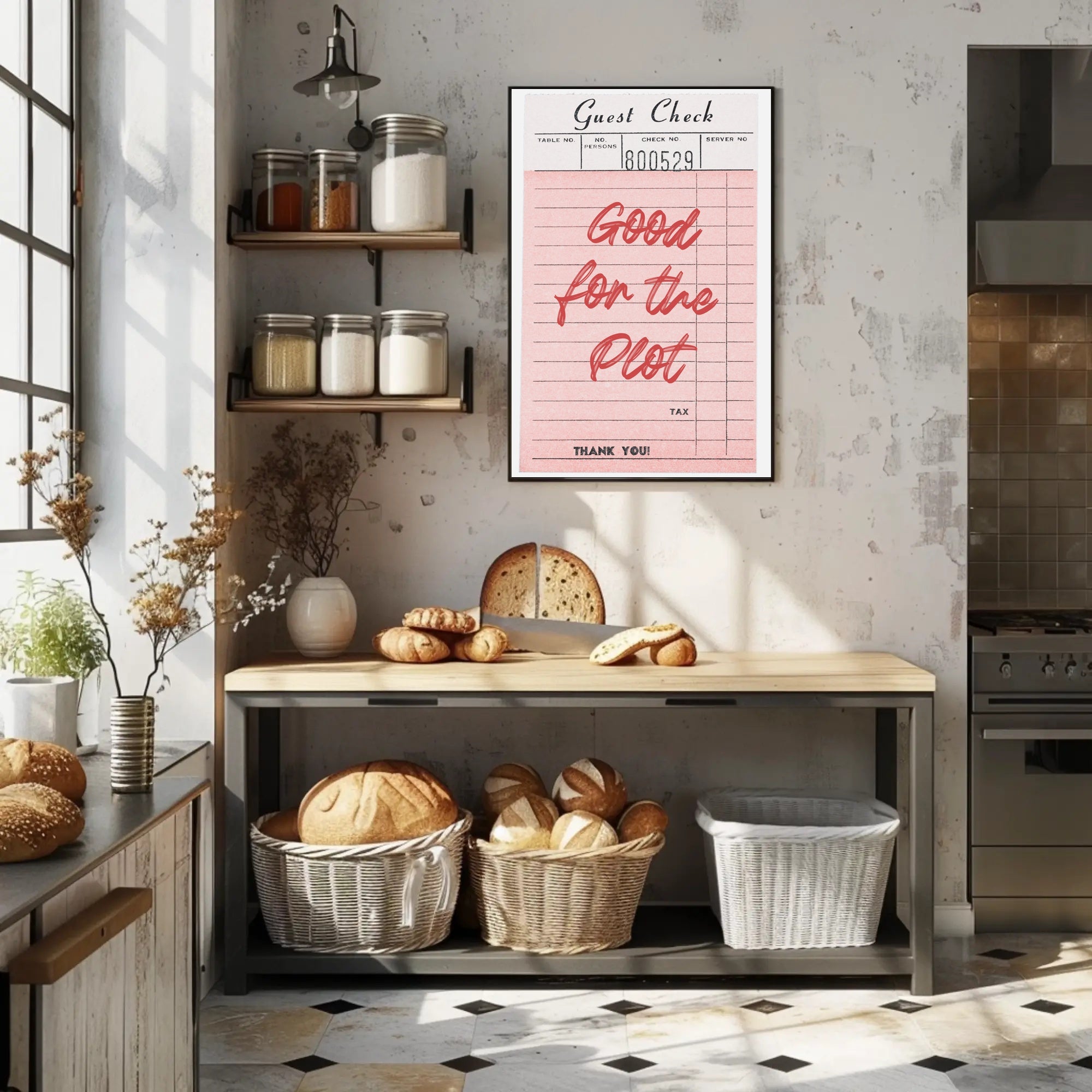 Good for the Plot Vintage Dining Artistic Poster PosterGoat