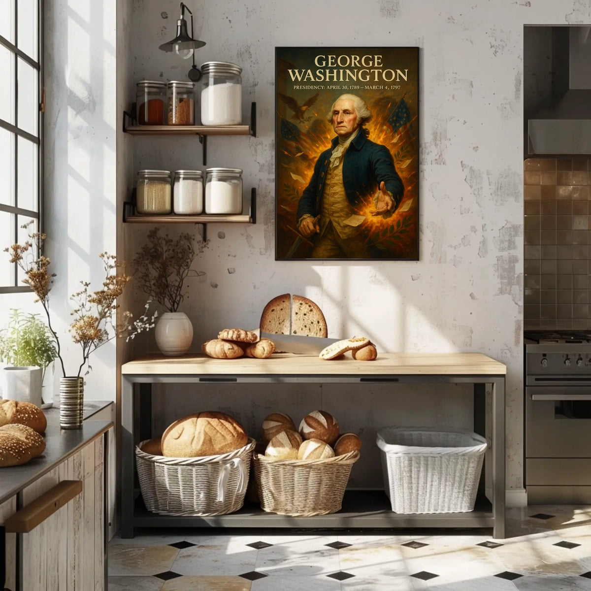 George Washington Presidential Legacy Historical Poster