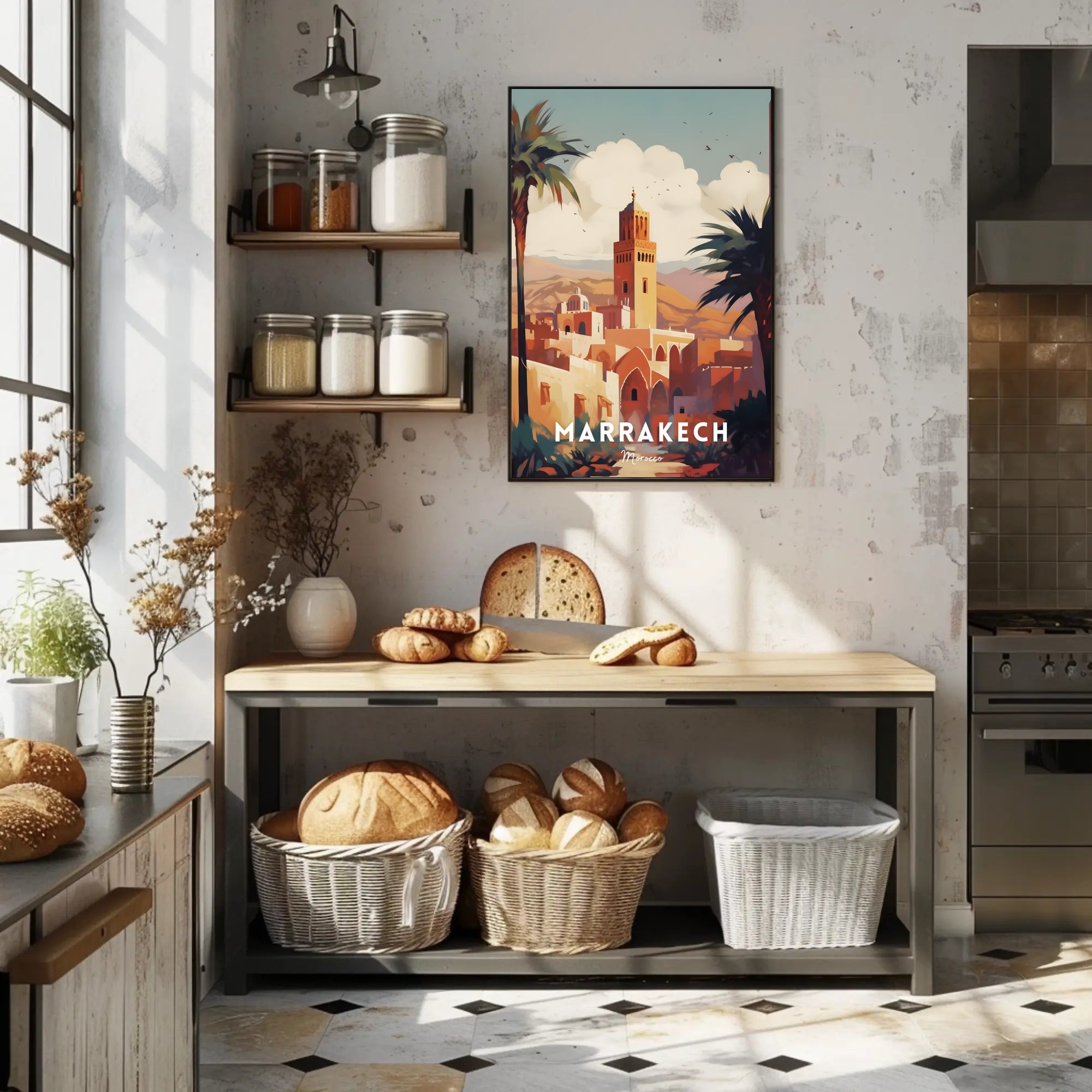 Marrakech Travel Poster