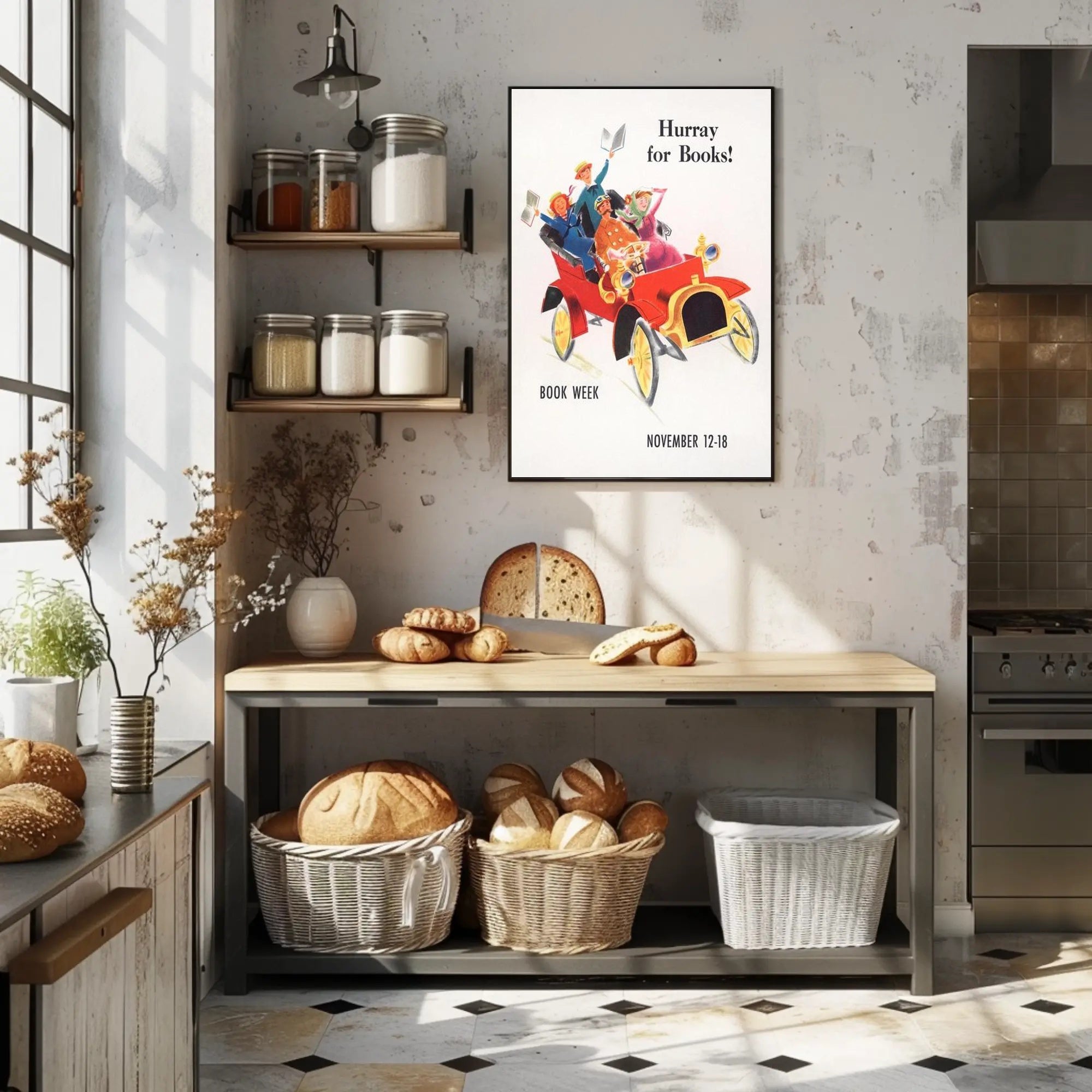 Hurray for Books! Poster PosterGoat