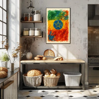 Ethiopian Flag Art Poster