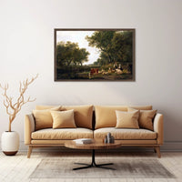 Idyllic European Countryside: Artistic Poster