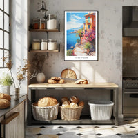 Côte d'Azur Coastal Impressionism Travel Poster PosterGoat