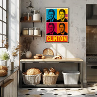 Clinton Pop Art Poster