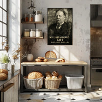 William Howard Taft 27th President of the United States Double Exposure Poster