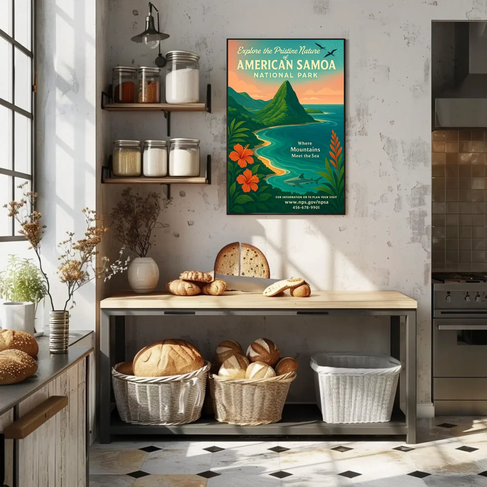 National Park Coastal Adventure Poster