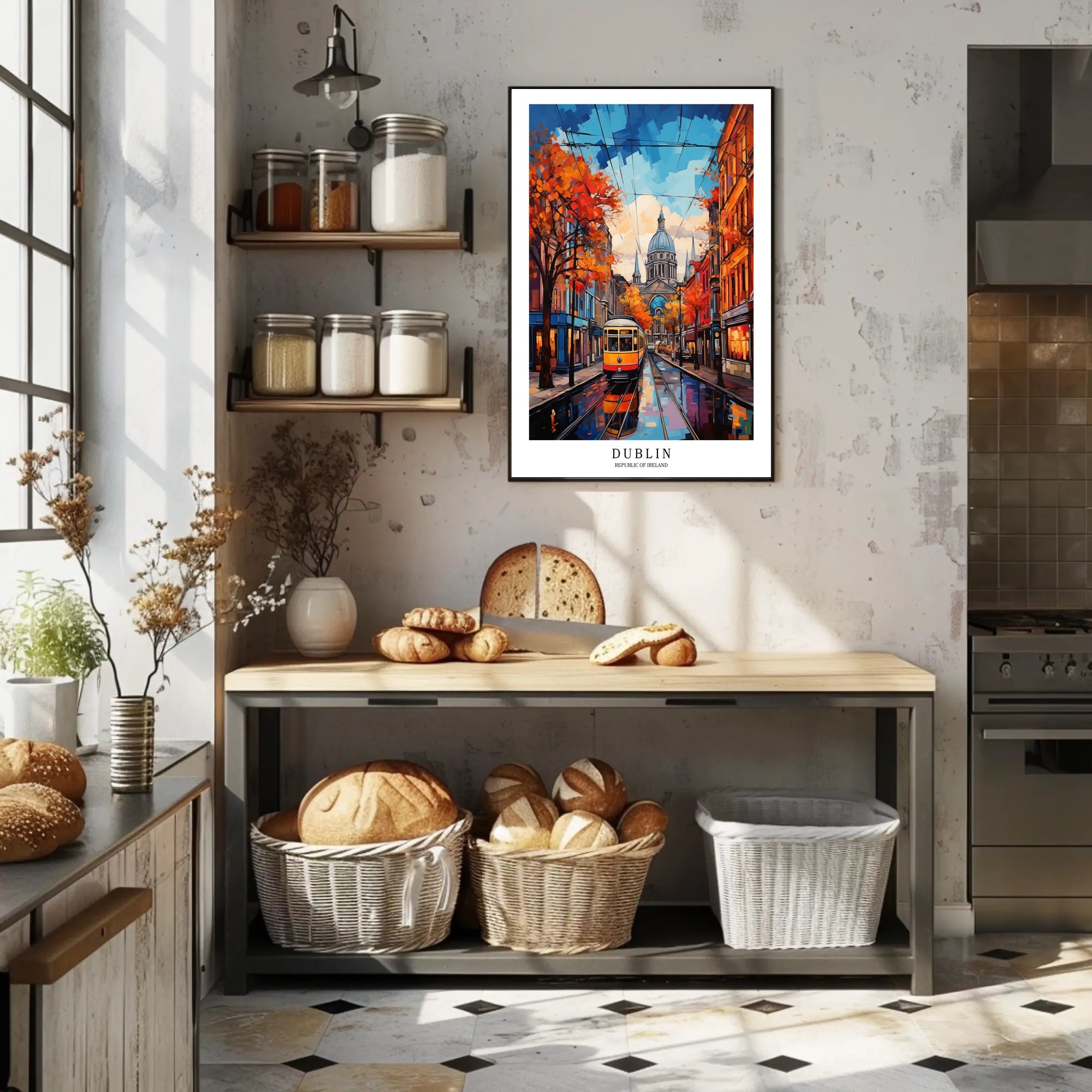 Dublin Autumn Vibrance: Urban or Cityscape Poster PosterGoat