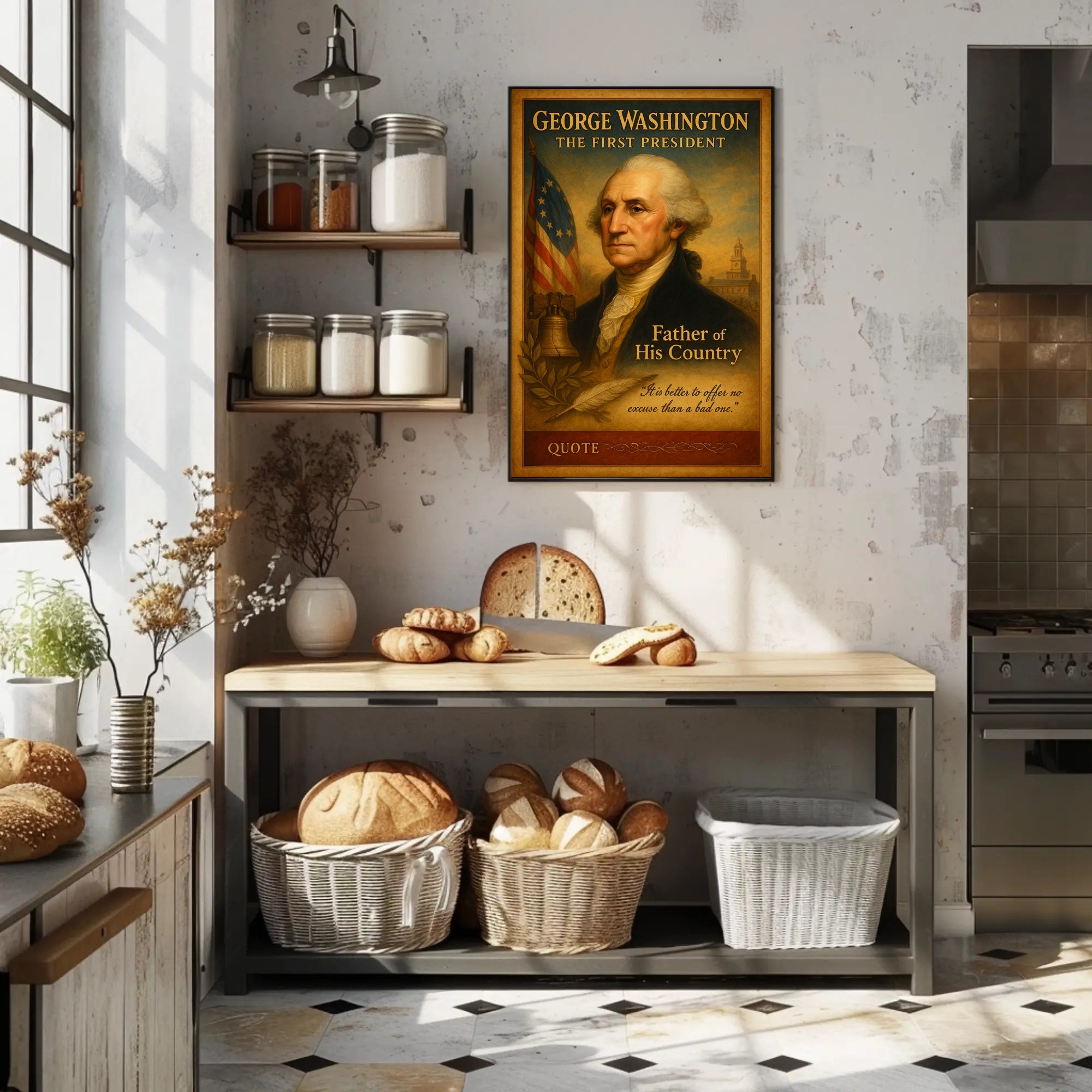 George Washington The First President Poster PosterGoat