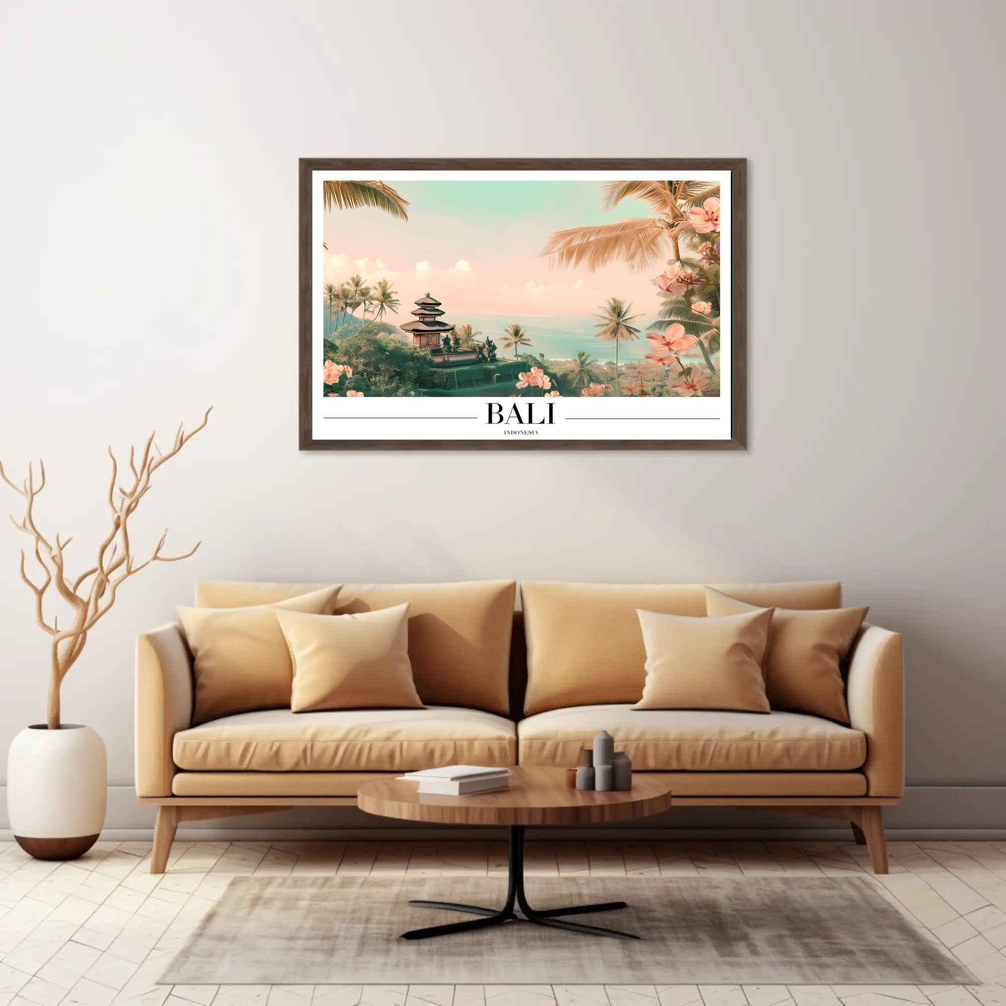 Tropical Tranquility: Balinese Landscape Travel Poster