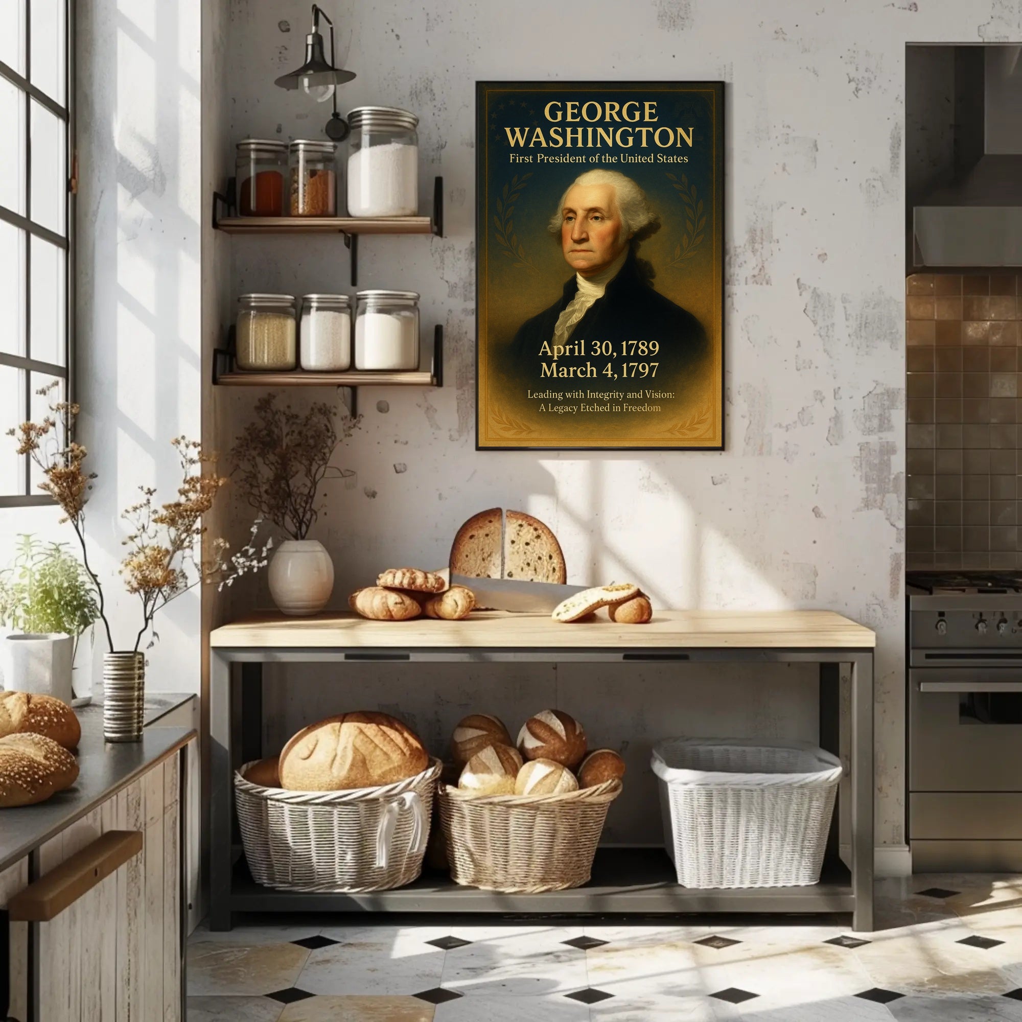 George Washington First President Poster PosterGoat