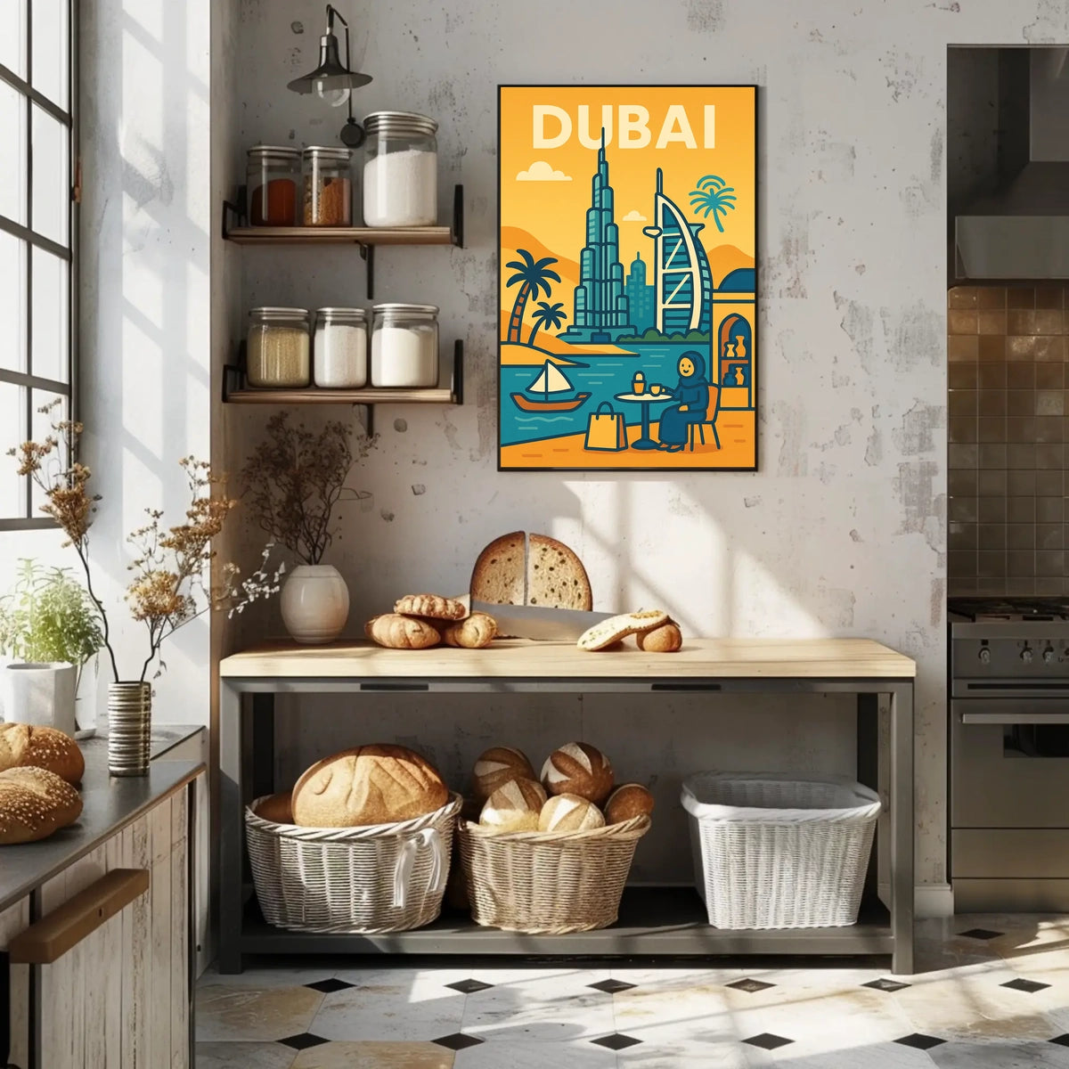 Discover Dubai Poster Iconic Skyline For Luxury Home Decor