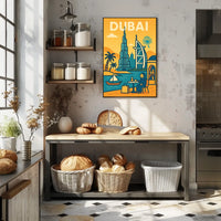 Discover Dubai Poster Iconic Skyline For Luxury Home Decor