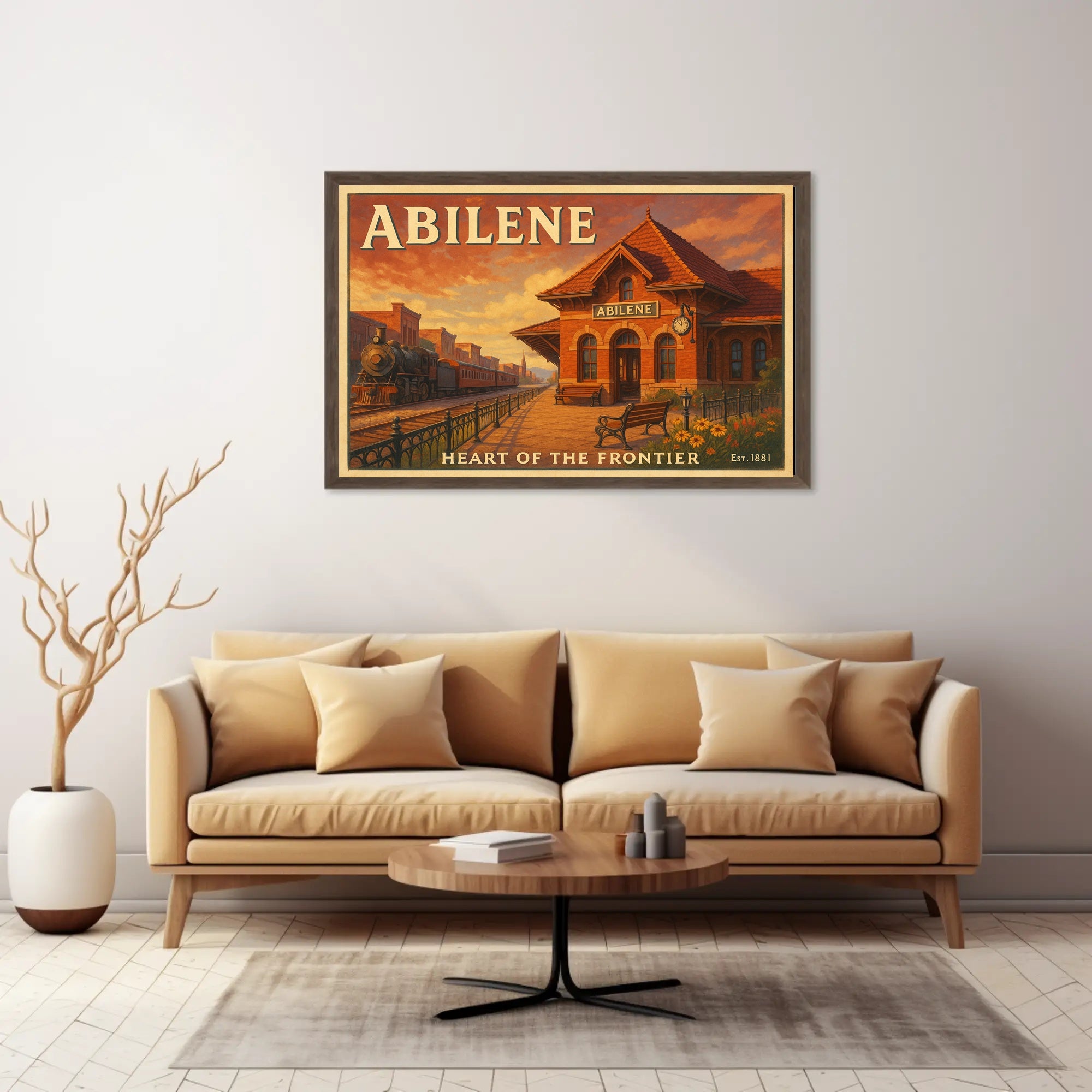 Abilene Heart of the Frontier Poster Print