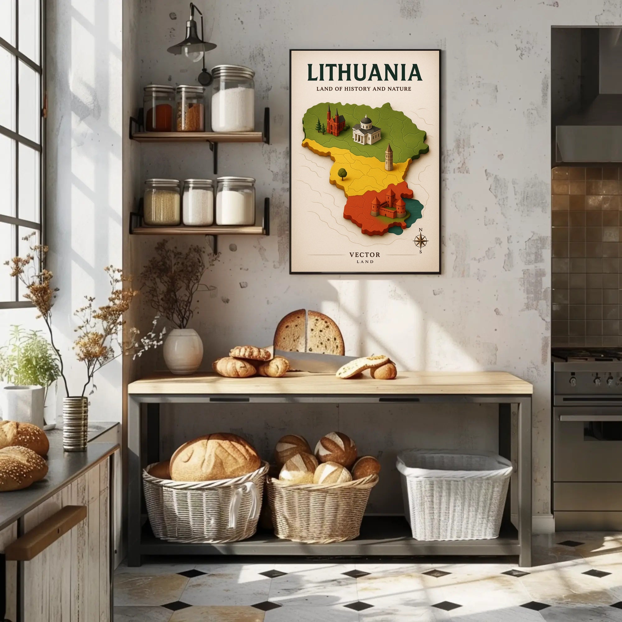 Lithuania Land of History and Nature Poster PosterGoat