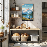 Serene Majesty of Glacier National Park Poster