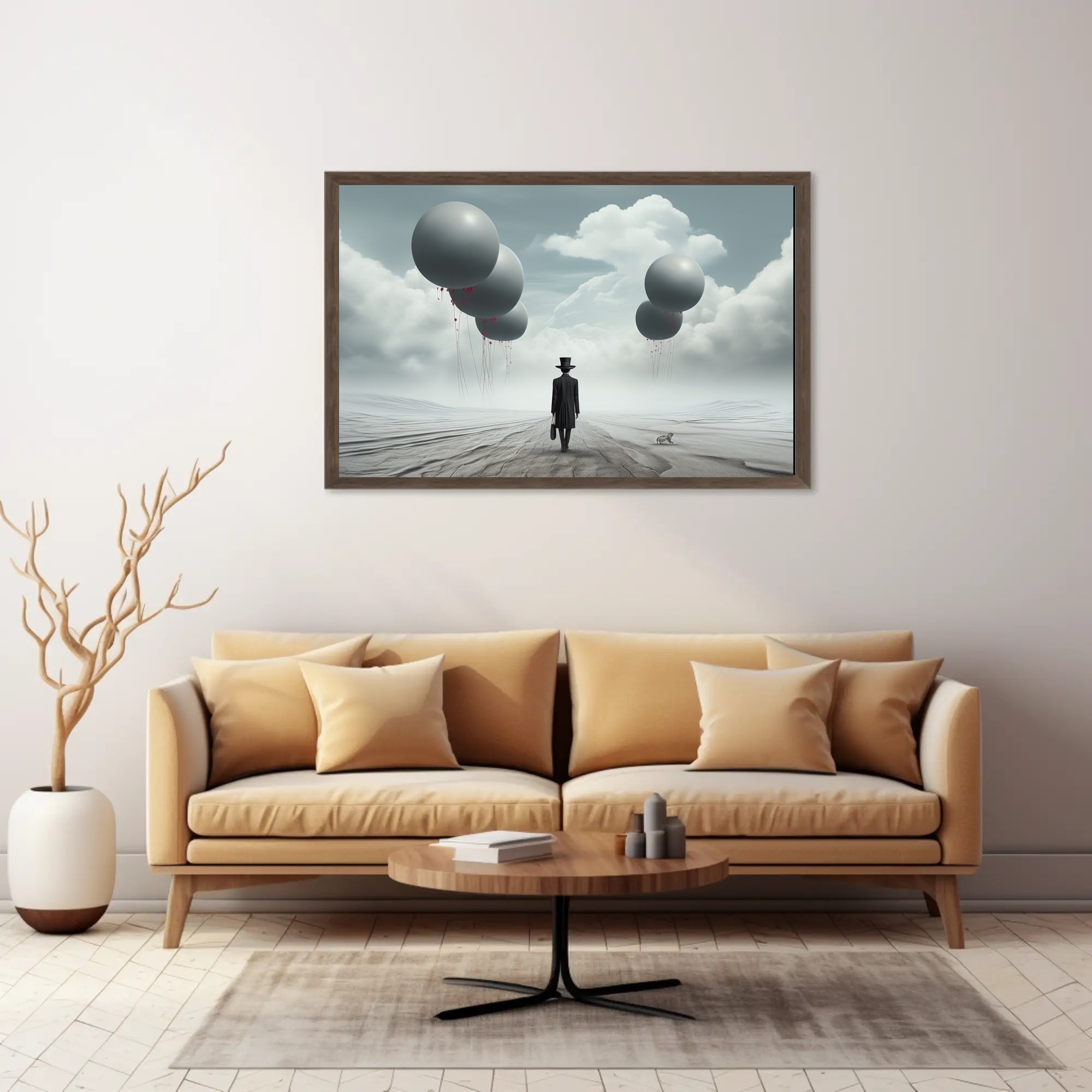 Surreal Journey in a Futuristic Sci-Fi Poster