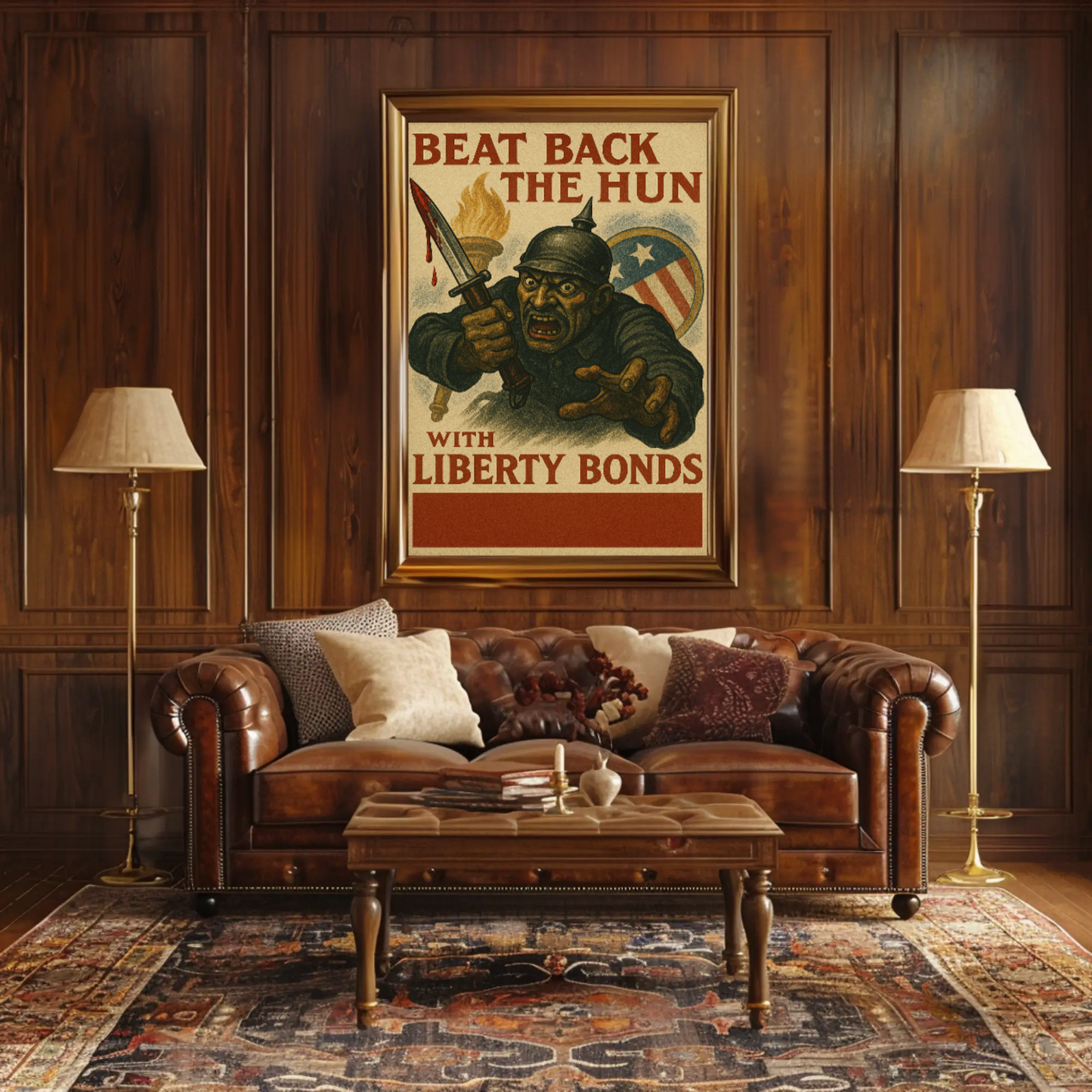 World War I Era Liberty Bonds Propaganda Poster