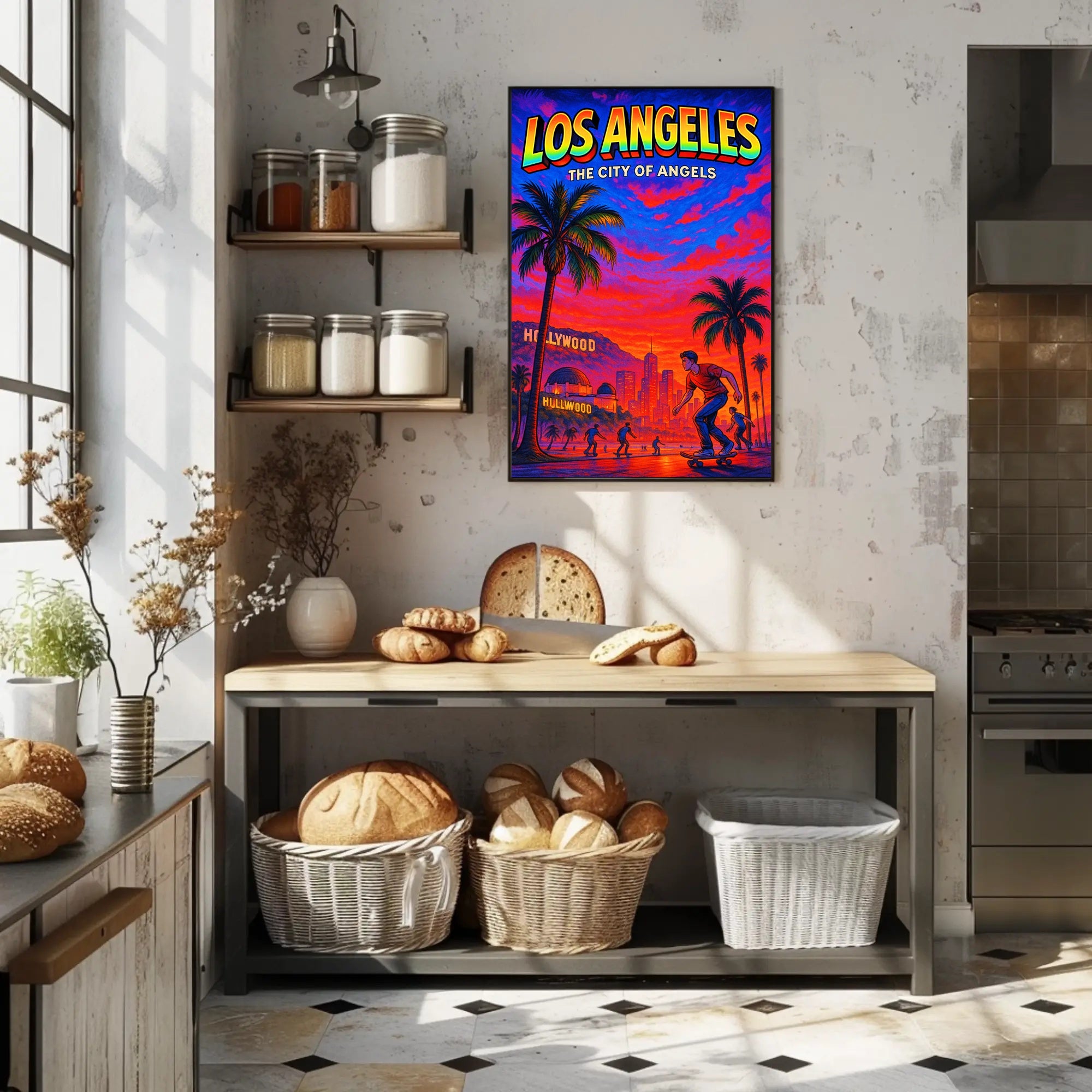 Los Angeles The City of Angels Poster PosterGoat