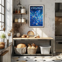 Virginia A Kaleidoscope Of Color Poster