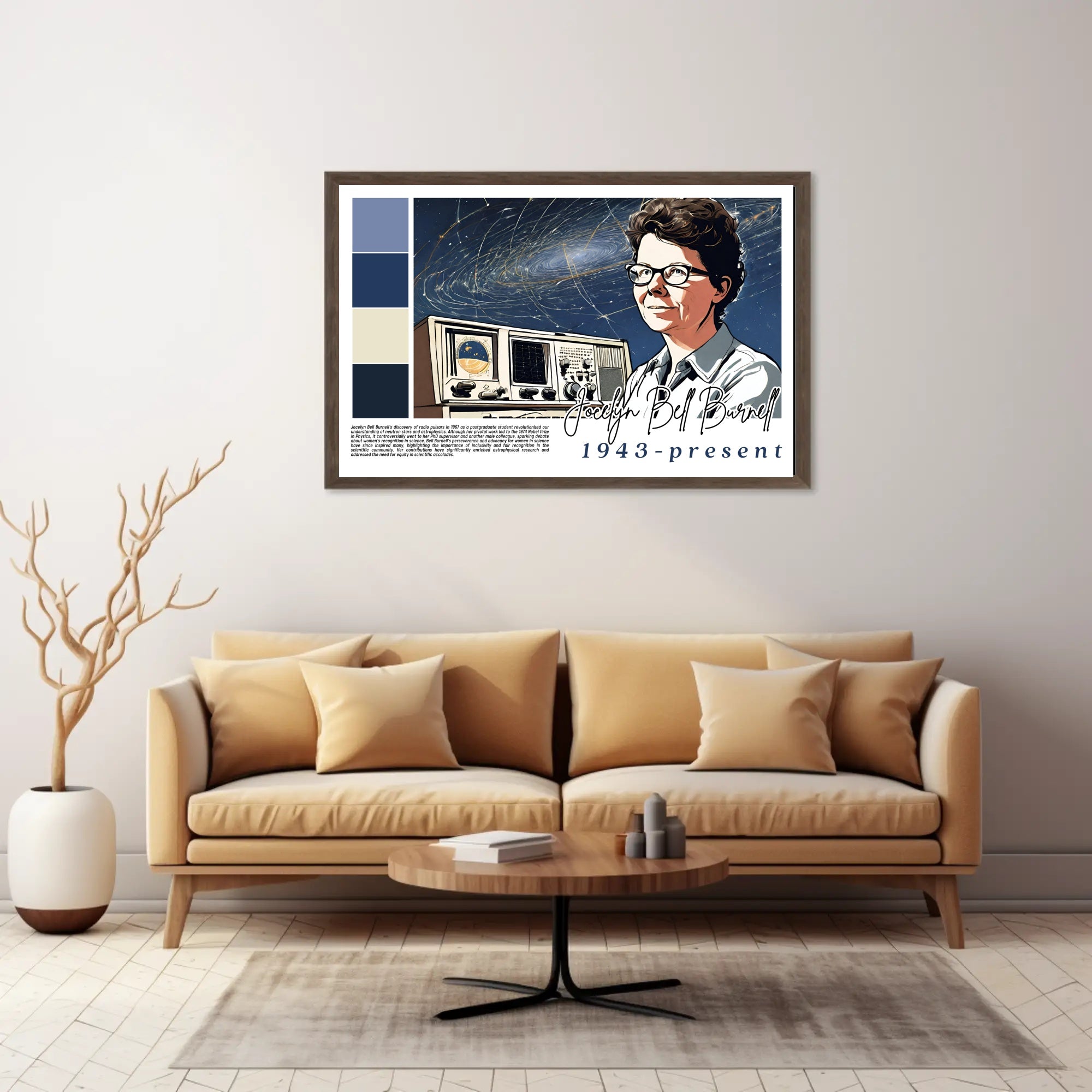 Jocelyn Bell Burnell: A Legacy in Astrophysics Poster