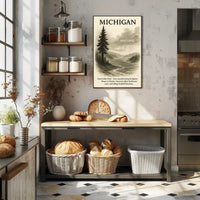 Michigan The Great Lakes State Poster PosterGoat