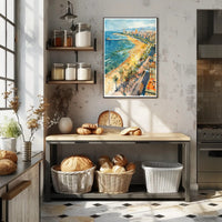 Coastal Cityscape Poster PosterGoat