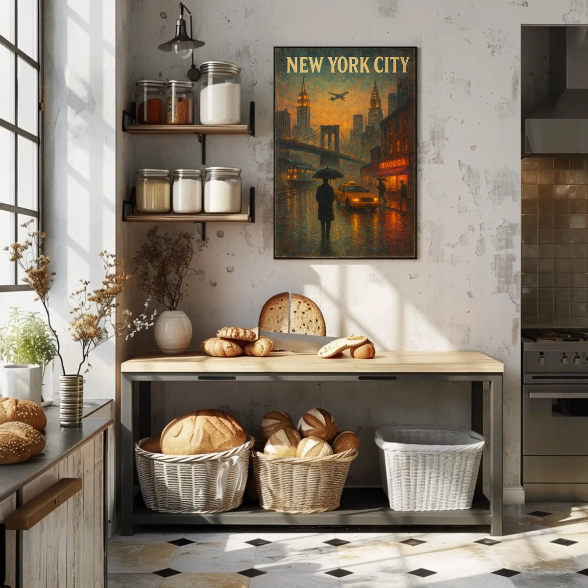 New York City Urban Evening Poster