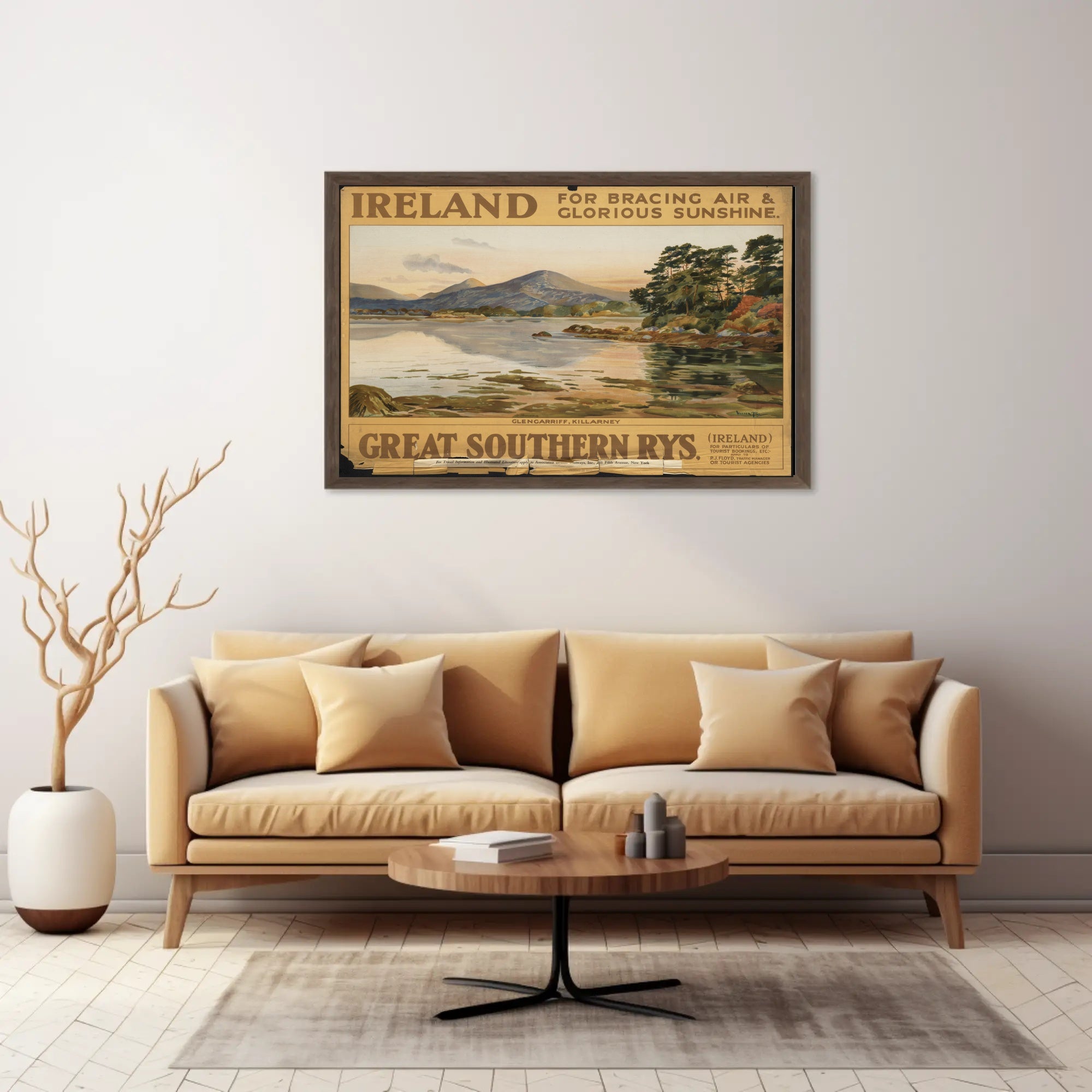 Ireland Glengarriff Killarney Vintage Poster PosterGoat