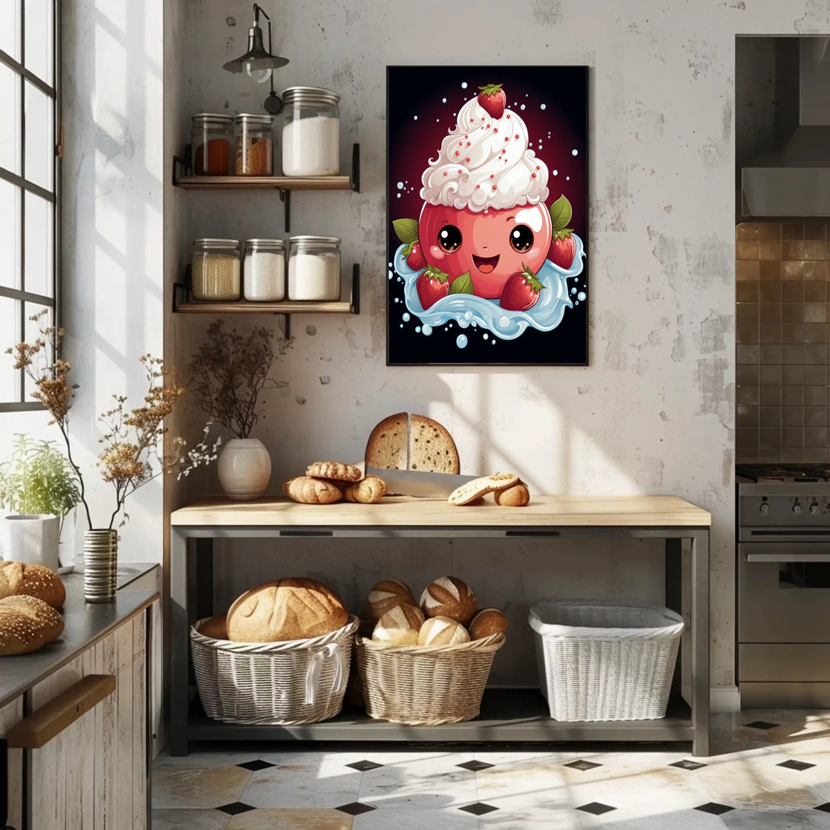 Sweet Delight Poster Whimsical Dreamscape Wall Art Print