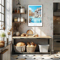 Trevi Fountain Artistry in Rome Travel Poster